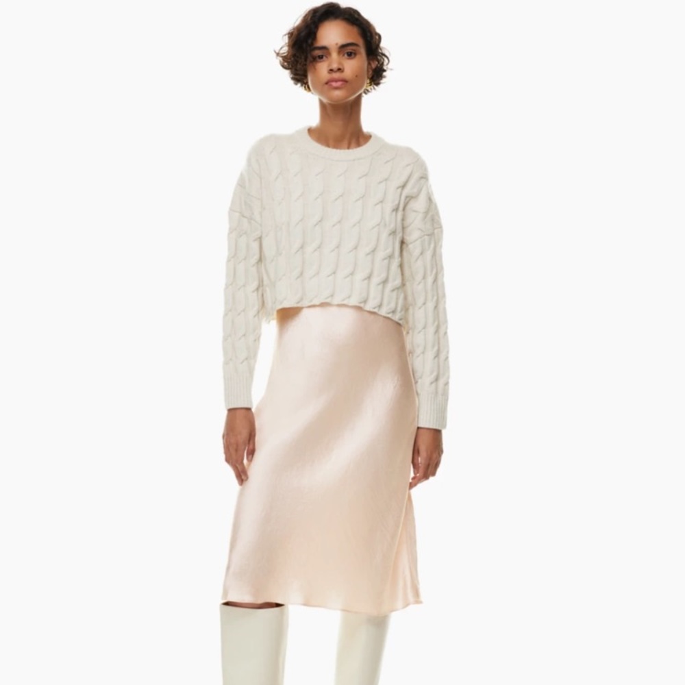 Aritzia babaton midi slip skirt